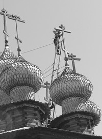 Анна Косканен на куполе Преображенки Анна Косканен на куполе Преображенки