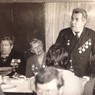9 мая. 80-е годы; слева направо: Клинов К. П., Гаврилова Т. Е., Прохоров И. А.