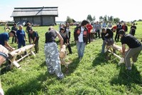 День Кижской волости. Соревнования по Плотницкому ремеслу во время праздника День Кижской волости. Соревнования по Плотницкому ремеслу во время праздника