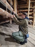 Специалисты Всероссийского центра деревянного зодчества музея «Кижи» проводят мониторинг деформаций Кижского погоста