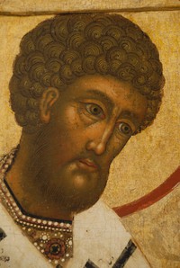 Рис. 7а. Фрагмент иконы «Святитель Иоанн Златоуст» 107-22 Рис. 7а. Фрагмент иконы «Святитель Иоанн Златоуст» 107-22